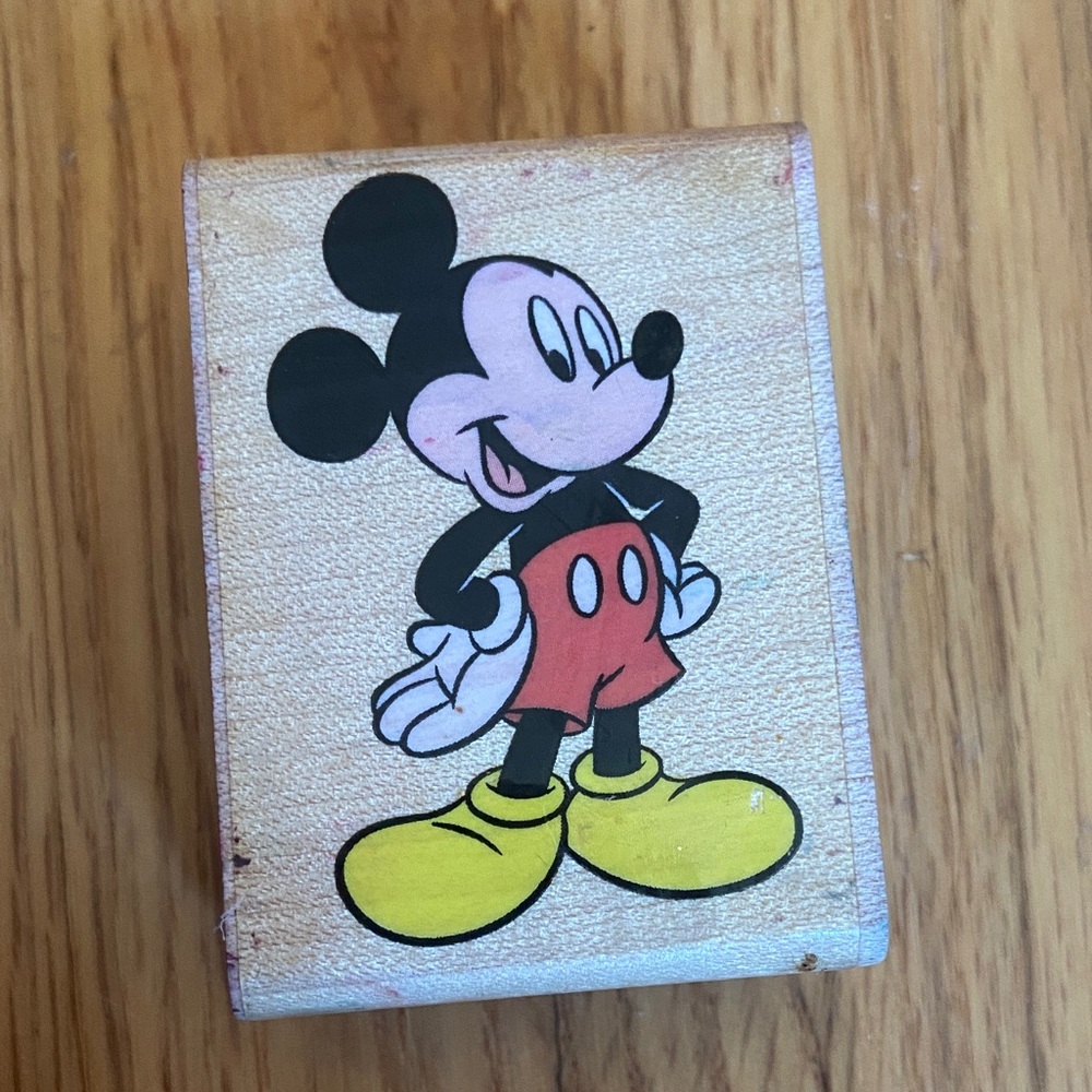 Mickey Mouse Rubber Crafting Stamp